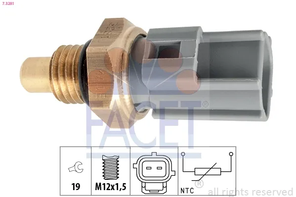 Датчик температуры топлива 73281 Facet