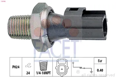Датчик давления масла FACET 70145