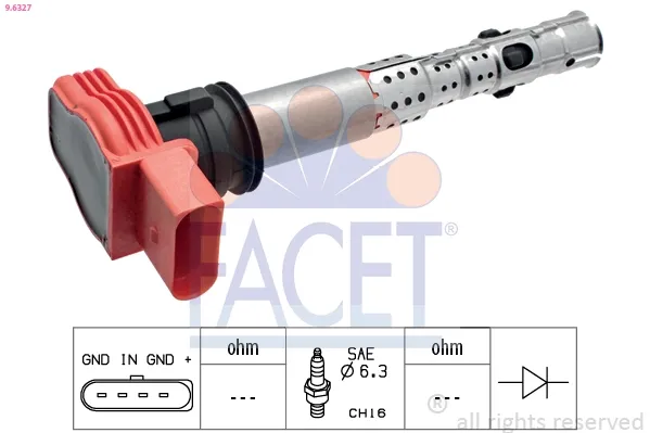 Катушка зажигания 96327 Facet