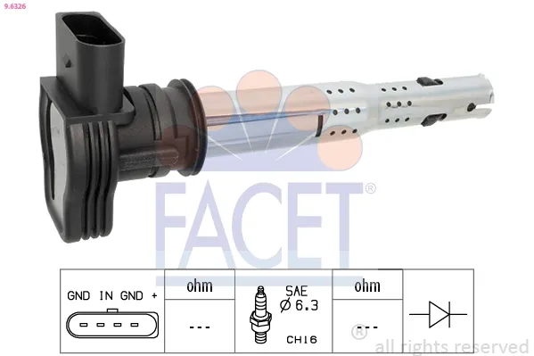 Катушка зажигания 96326 Facet