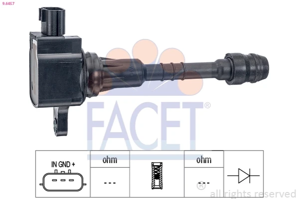 Катушка зажигания 96457 Facet