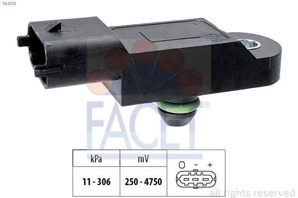 Датчик давления наддува 103121 Facet