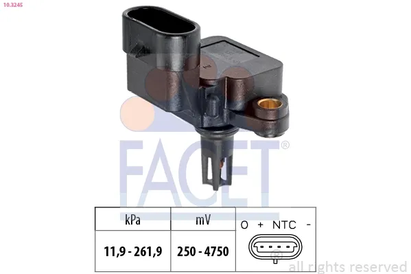 Датчик давления наддува 103245 Facet