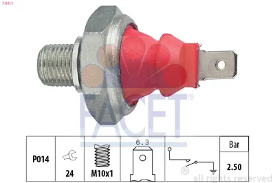Датчик давления масла FACET 70111
