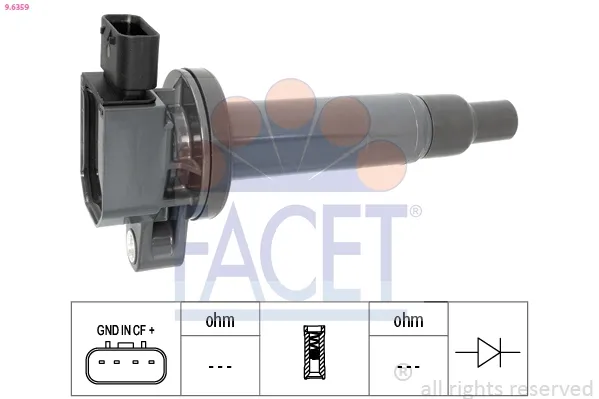 Катушка зажигания 96359 Facet