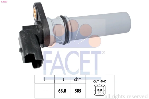 Датчик скорости 90537 Facet