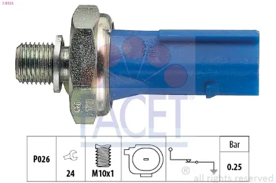 Датчик давления масла FACET 70133