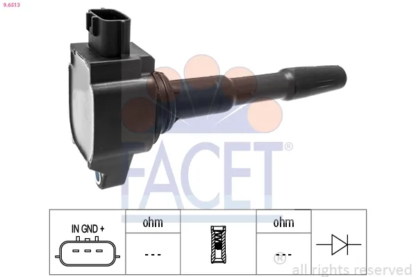 Катушка зажигания 96513 Facet