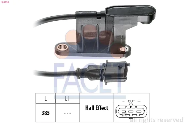 Датчик распредвала 90316 Facet