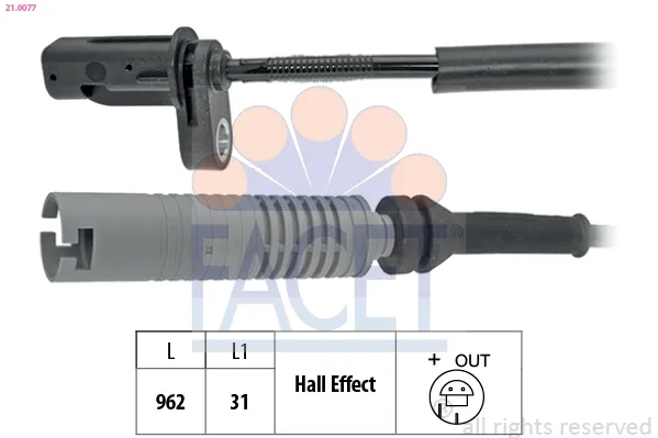 Датчик АБС (ABS) задний 172100053010 Magneti Marelli