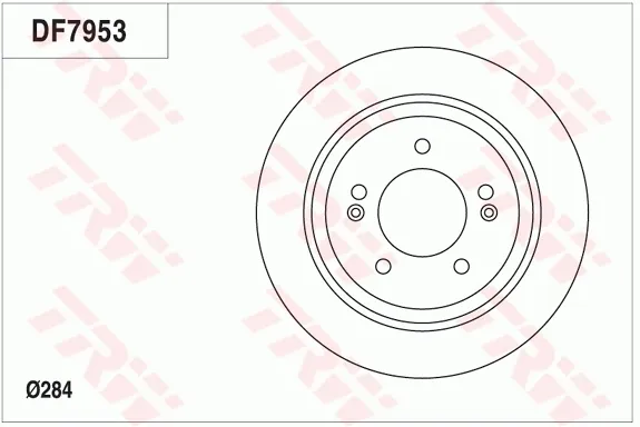 Тормозные диски DF7953 TRW