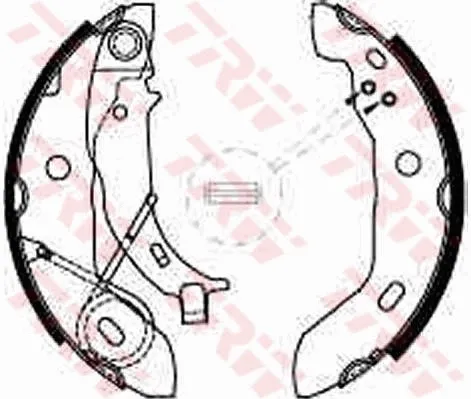 Задние барабанные колодки GS8627 TRW