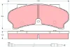 Передние тормозные колодки 603971 ATE
