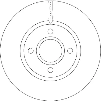 Передние тормозные диски DF6509 TRW