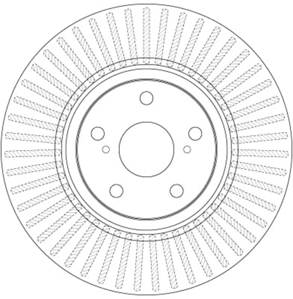 Передние тормозные диски DF6268 TRW