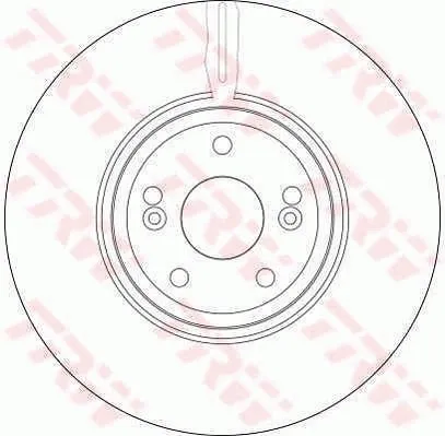 Передние тормозные диски DF4231 TRW