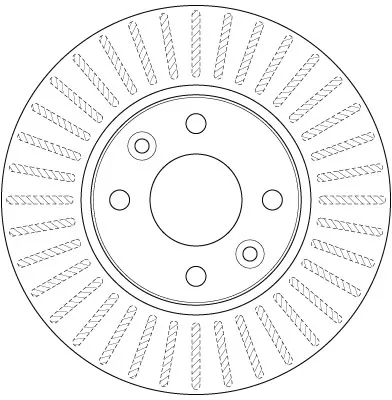 Передние тормозные диски DF6186 TRW