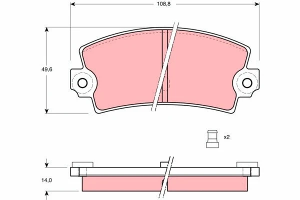  Задние тормозные колодки Renault Espace 2