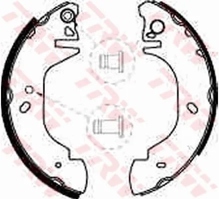 Задние барабанные колодки LS1700 Polcar