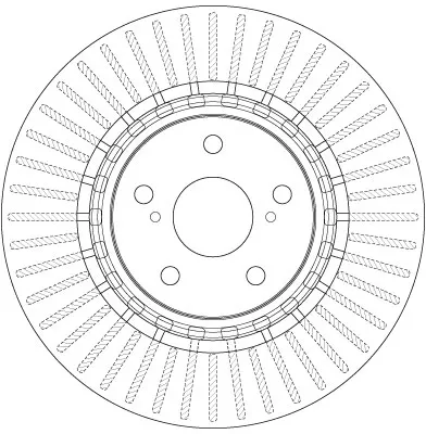 Диск тормозной передний TRW DF6265