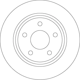 Передние тормозные диски DF6556 TRW