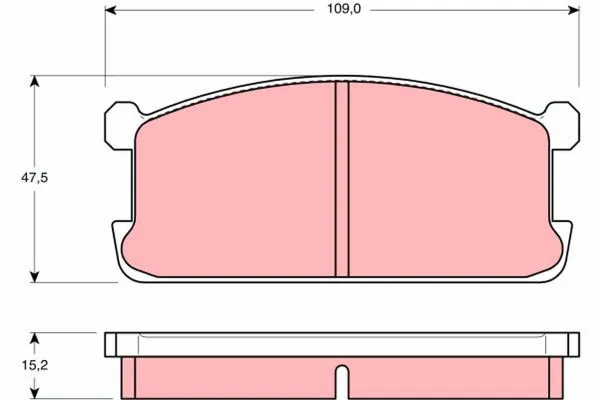 Передние тормозные колодки GDB194 TRW