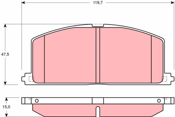 Передние тормозные колодки GDB3184 TRW