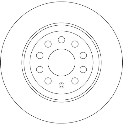 Диск тормозной задний TRW DF6504
