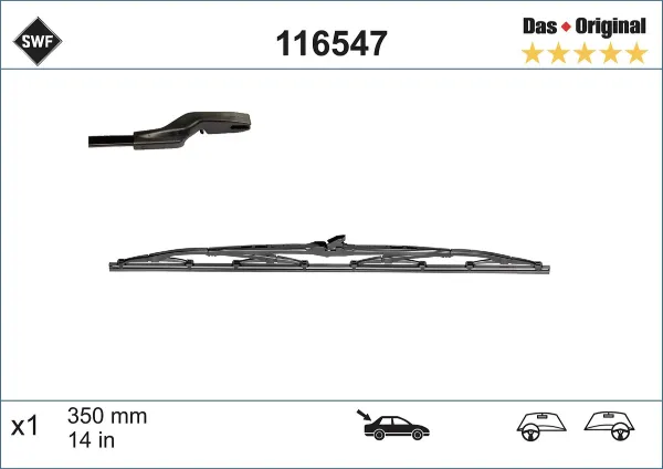 Дворник задний 116547 SWF