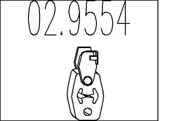 Подушка глушителя 029554 MTS
