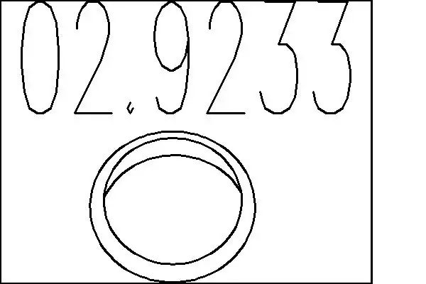 Прокладка глушителя 029233 MTS