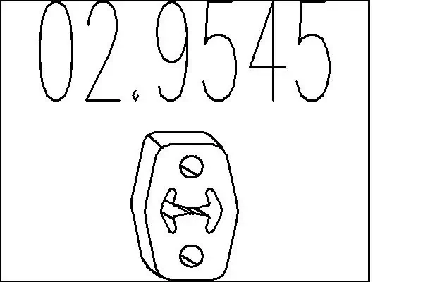 Подушка глушителя 029545 MTS