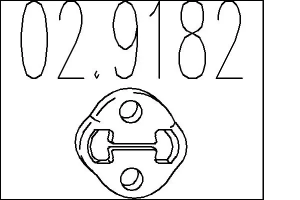 Подушка глушителя 029182 MTS