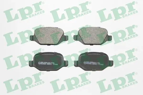 Задние тормозные колодки 05P871 LPR
