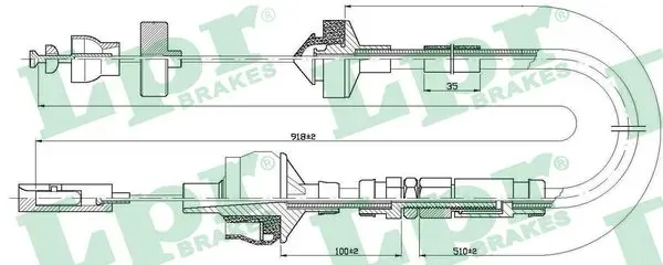 Трос сцепления C0151C LPR