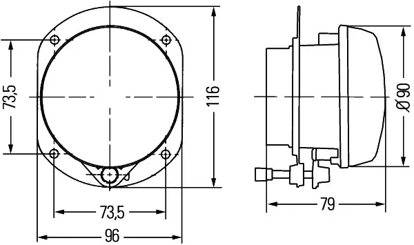 Противотуманки 1N0008582001 HELLA