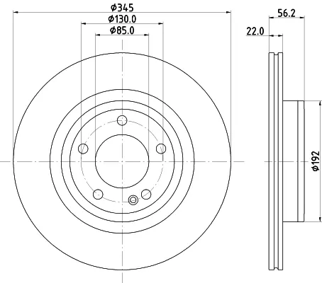 Тормозные диски 8DD355135171 HELLA