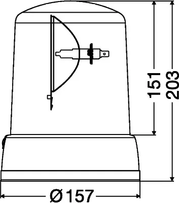 Проблесковый маяк HELLA 2RL008062001
