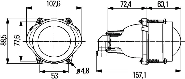 Противотуманки 1BL998570001 HELLA