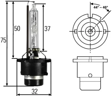 Лампочка ксеноновая 8GS007949101 HELLA