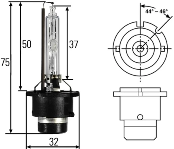 Лампочка ксеноновая 8GS007949101 HELLA