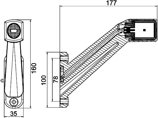 Фонарь задний левый/правый 2XS011744111 HELLA