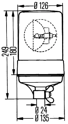 Проблесковый маяк HELLA 2RL004957111