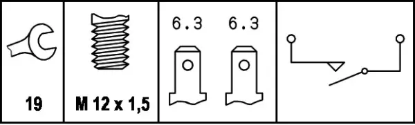 Датчик заднего хода 6ZF004846001 HELLA
