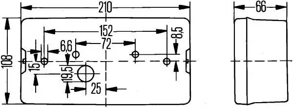 Фонарь задний левый 2SE006040011 HELLA