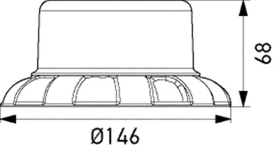 Проблесковый маяк HELLA 2XD066146001