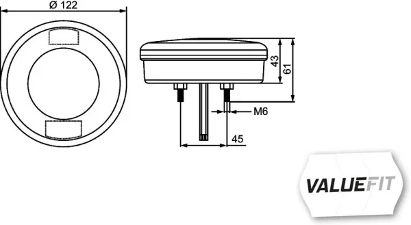 Фонарь заднего хода 2ZR357027041 HELLA