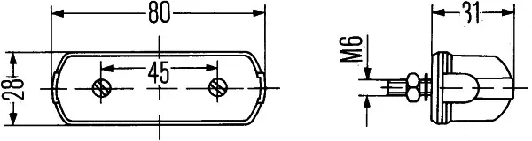 Фонарь подсветки номерного знака 2KA001389101 HELLA