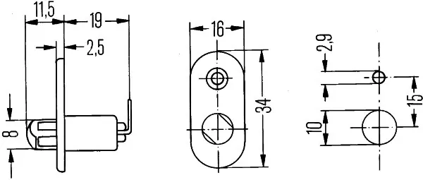 Датчик закрывания дверей 6ZF004365011 HELLA