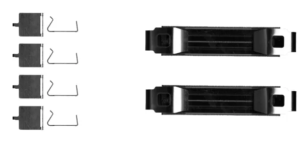 Ремкомплект тормозных колодок 8DZ355205681 HELLA